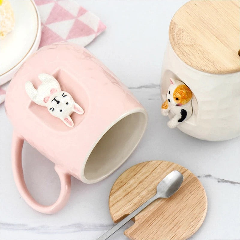 Collection of 3D animal mugs